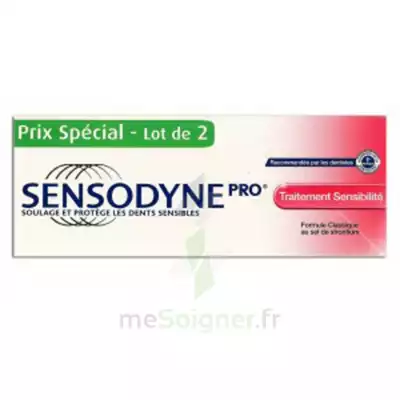 Sensodyne Pro Dentifrice Traitement Sensibilite 75ml X 2 à Monsempron-Libos
