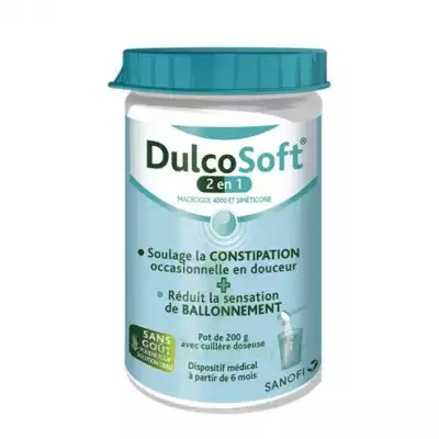Dulcosoft 2 En 1 Constipation Et Ballonnement Poudre à Diluer Fl/200g à Monsempron-Libos